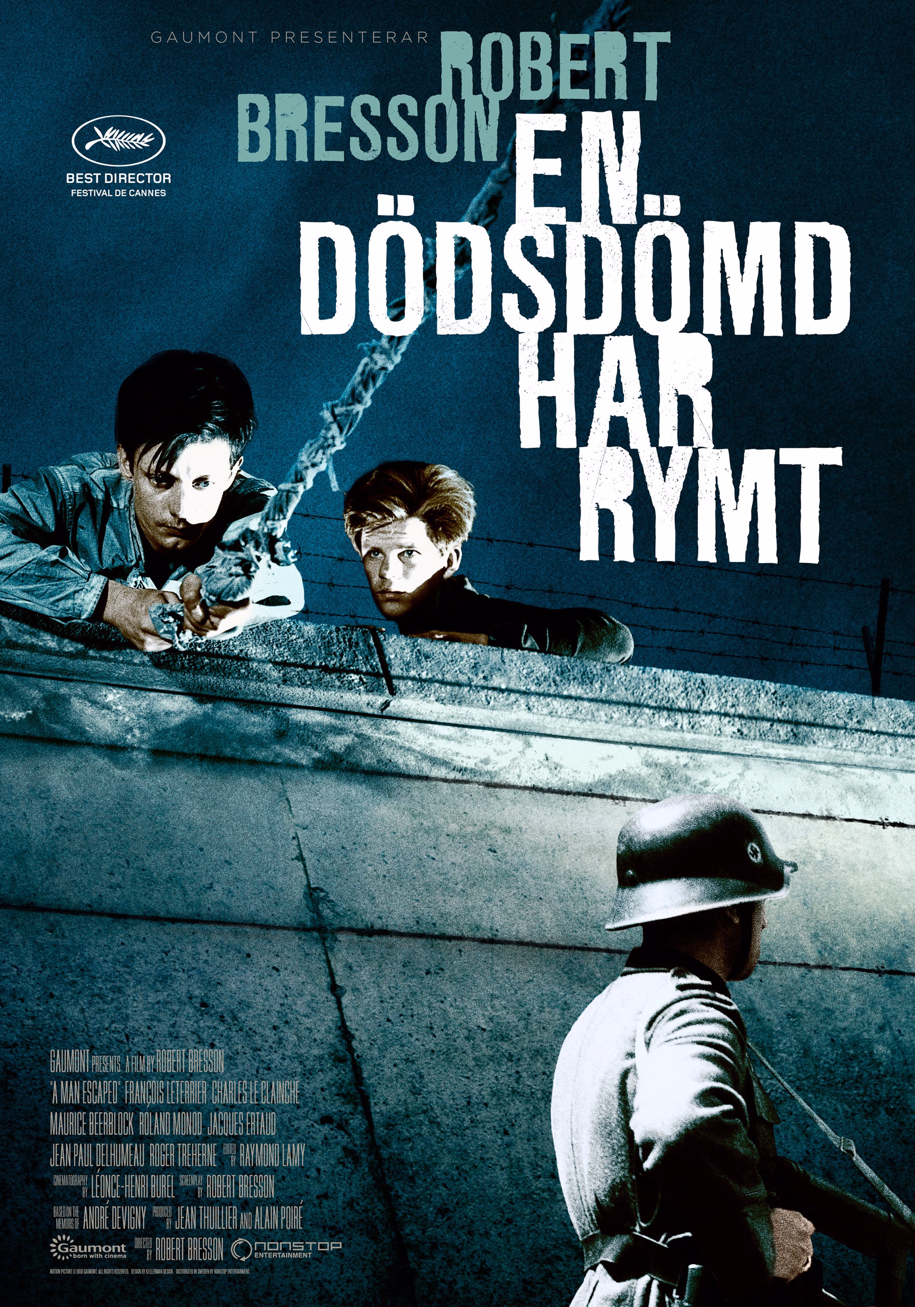 A Man Escaped (1956) Robert Bresson onesheet swe