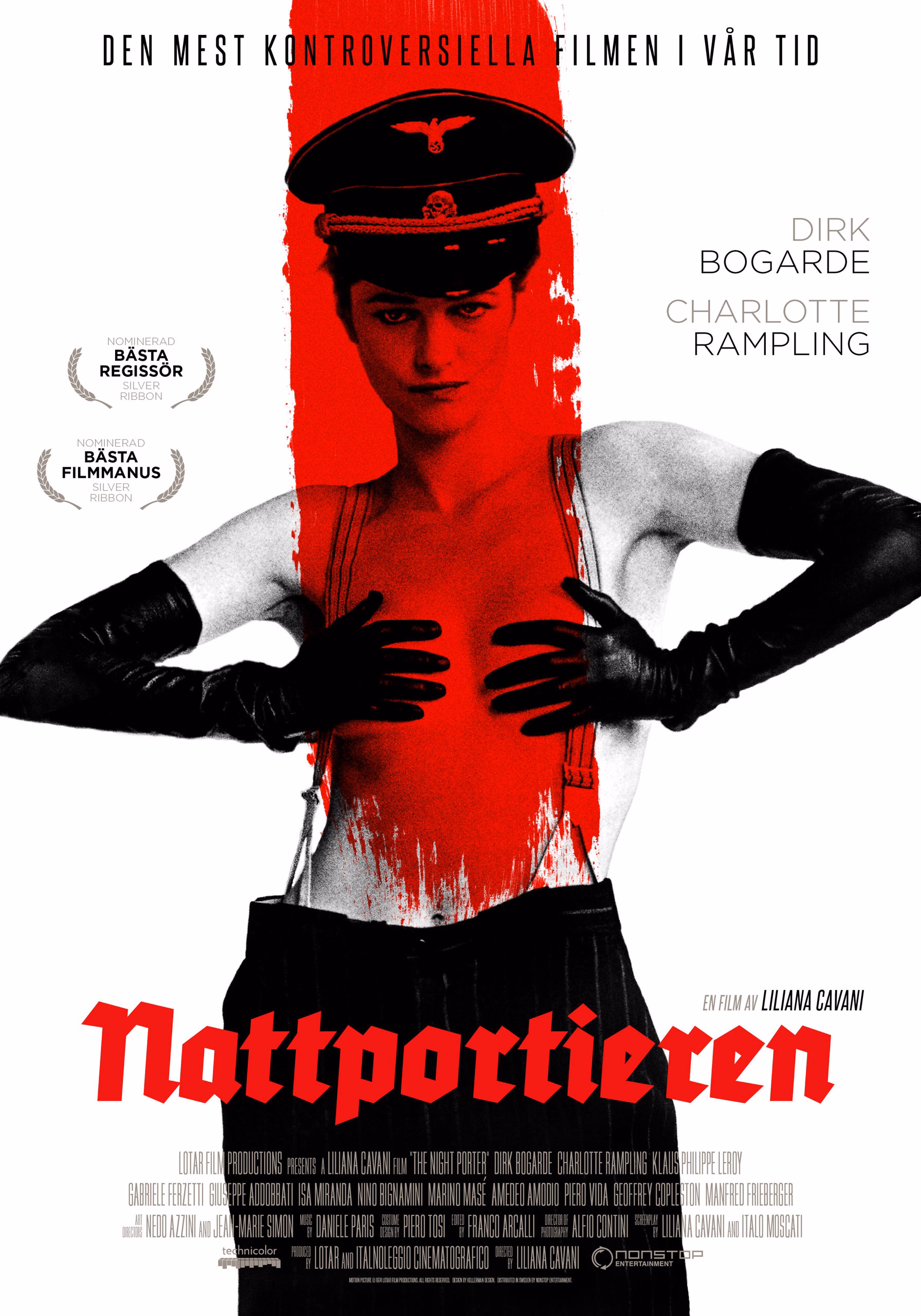 The Night Porter (1974) Liliana Cavani onesheet swe
