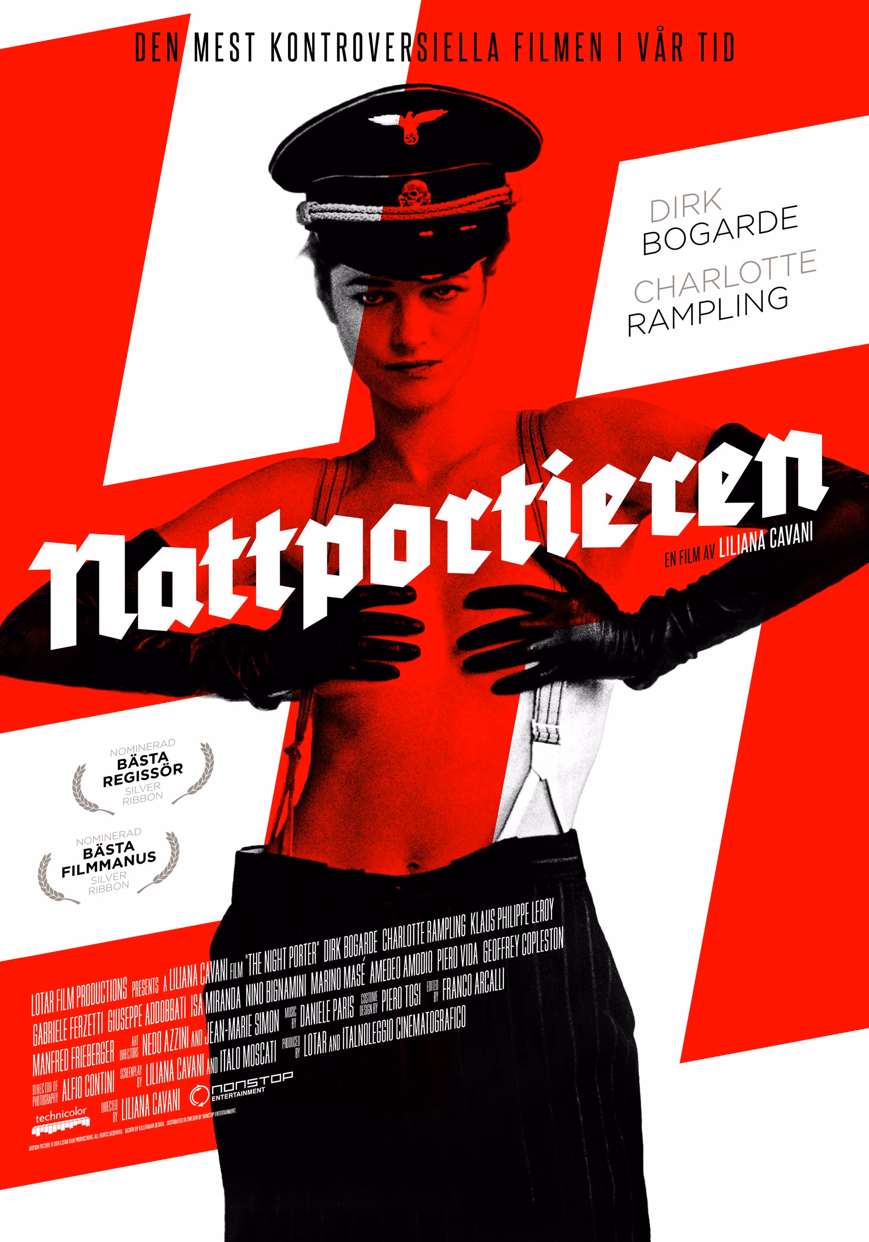 The Night Porter (1974) Liliana Cavani onesheet 2 swe