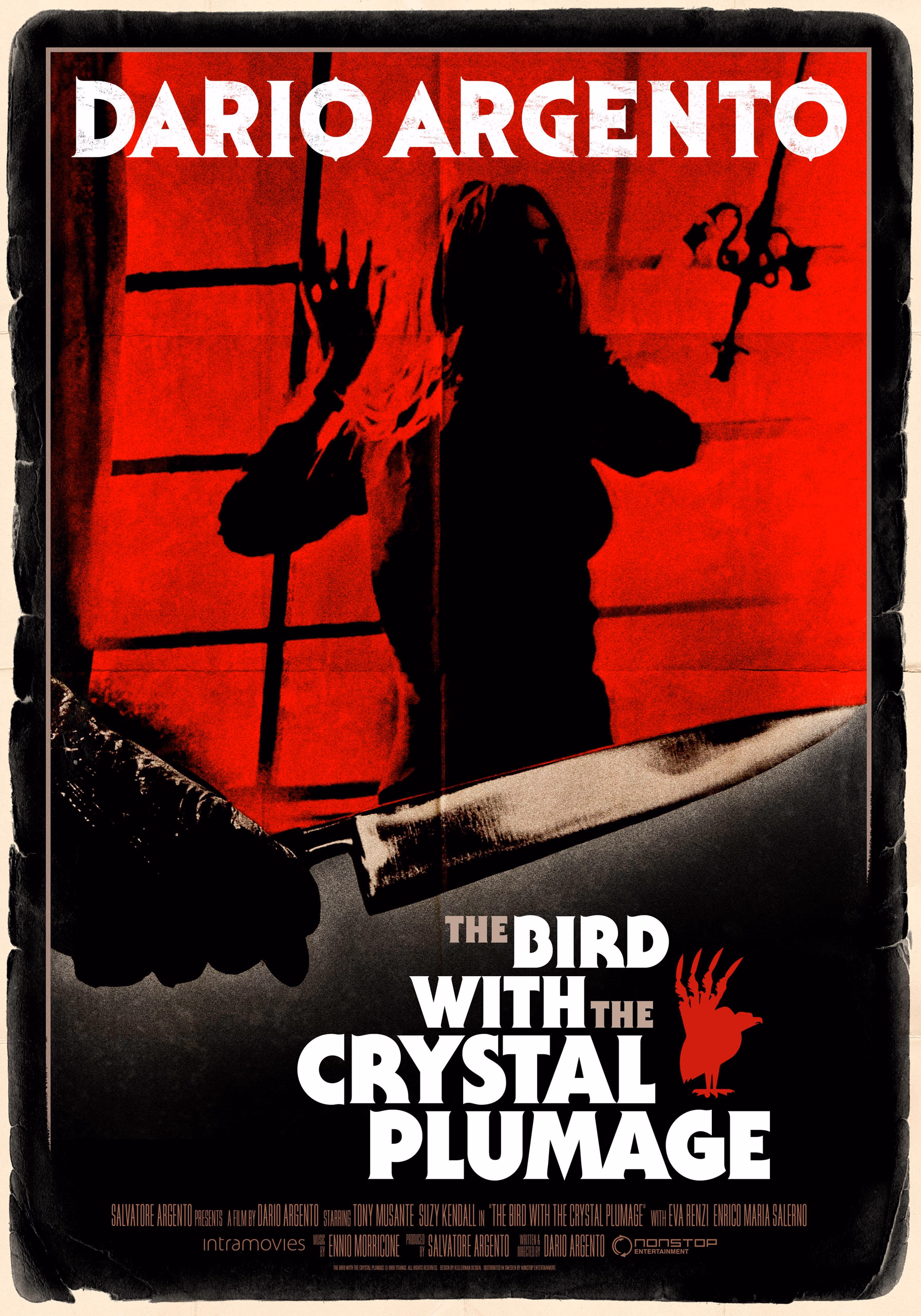 The Bird With the Crystal Plumage (1970) Dario Argento theatrical onesheet eng