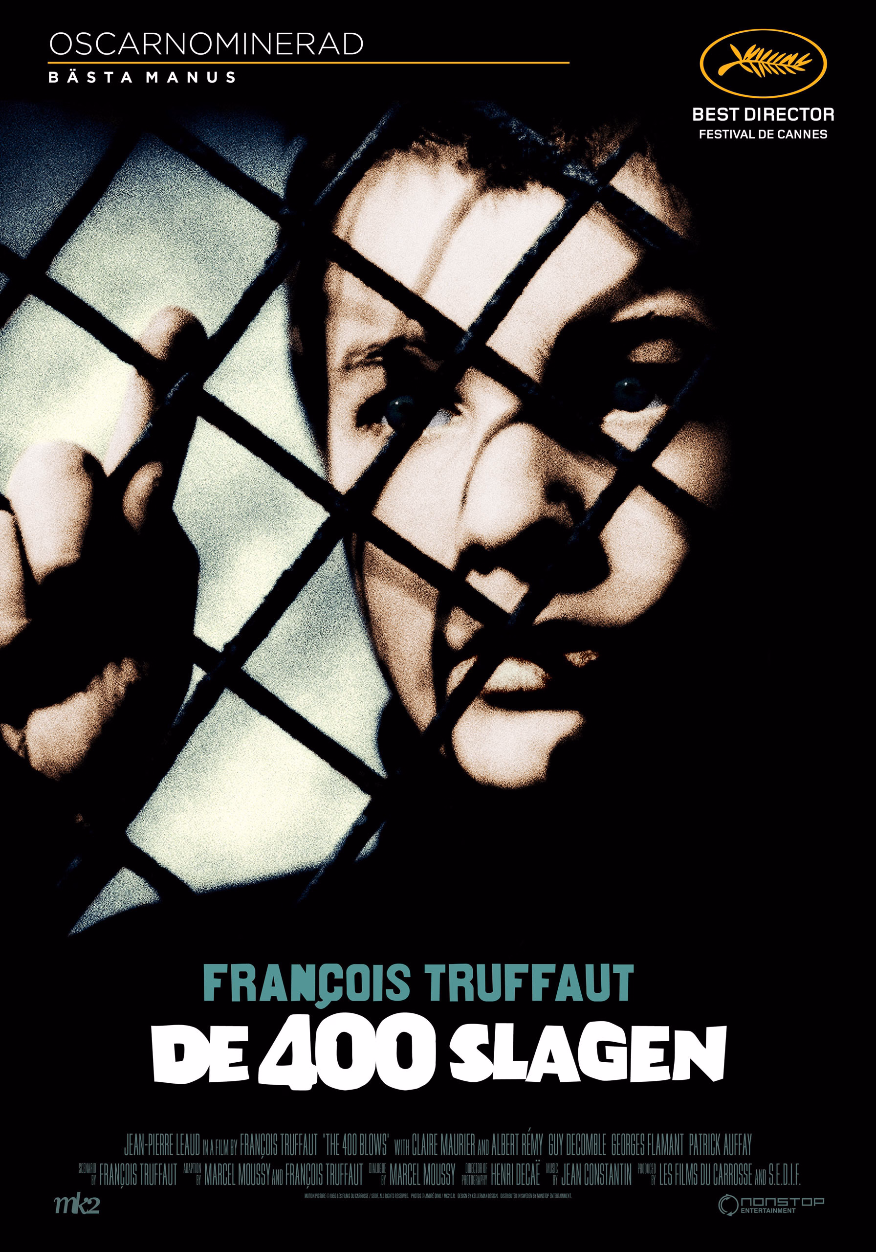 The 400 Blows (1959) Francois Truffaut theatrical onesheet swe