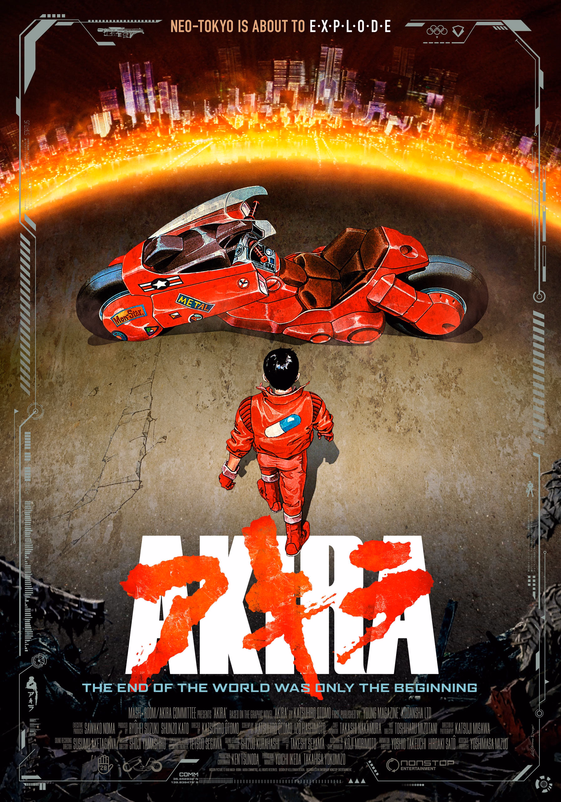 Akira (1988) Katsuhiro Otomo theatrical onesheet v1.1 eng