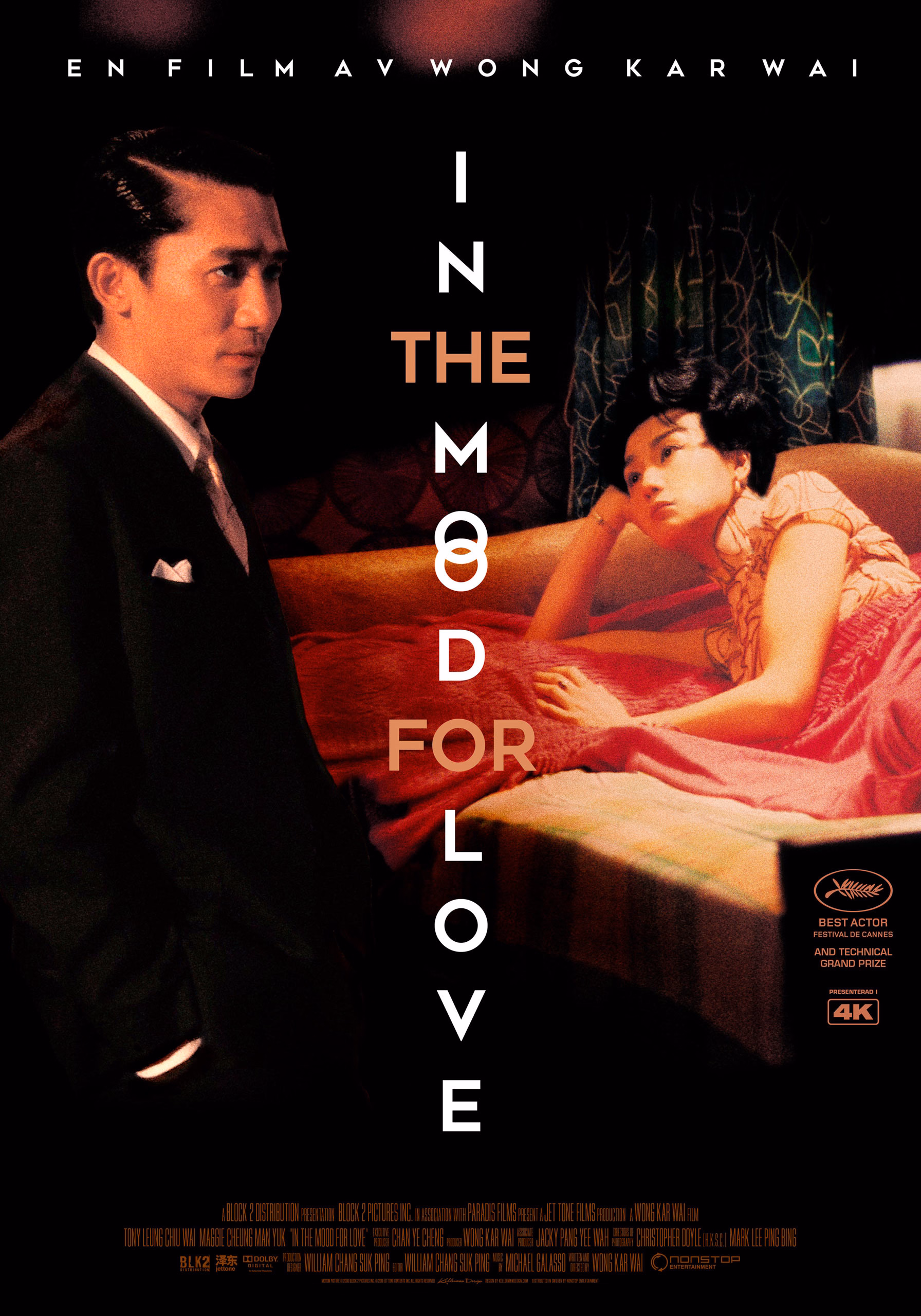 In the Mood for Love (2000) Wong Kar Wai theatrical onesheet v1 swe