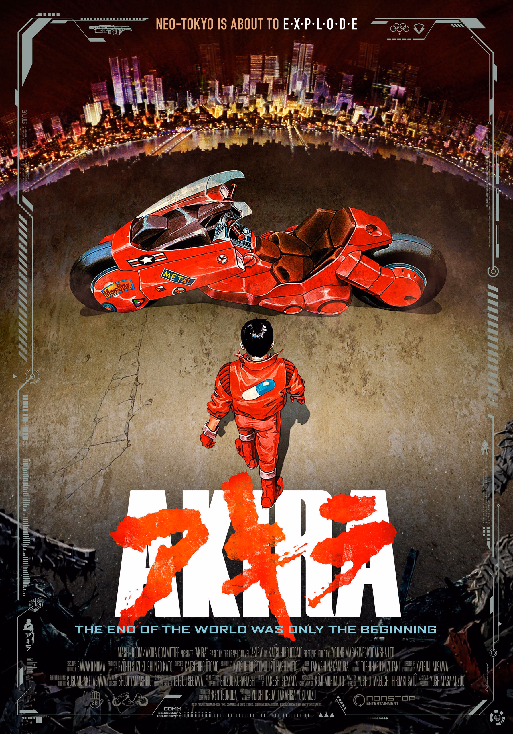 Akira (1988) theatrical onesheet