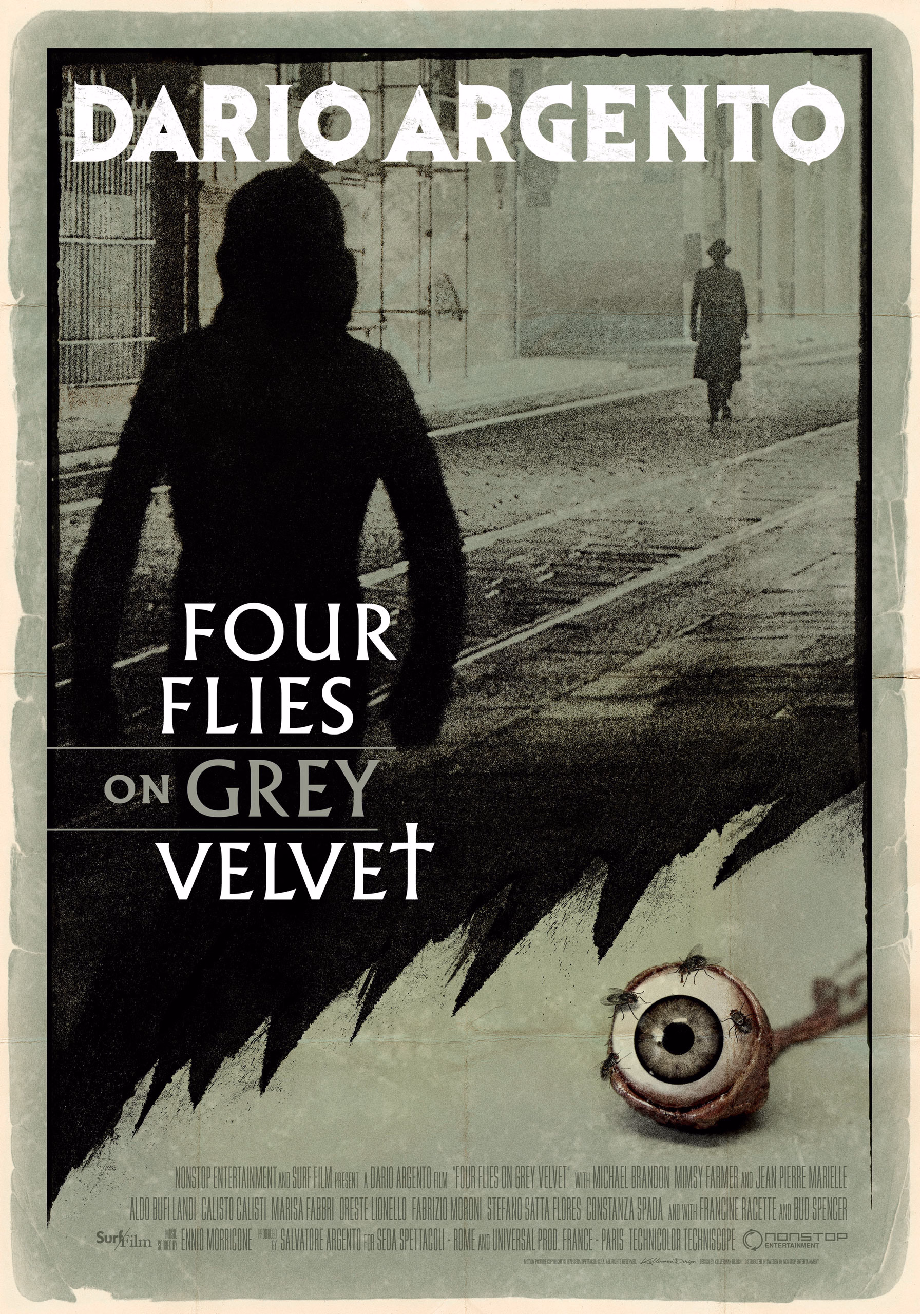 Four Flies on Grey Velvet (1971) theatrical onesheet