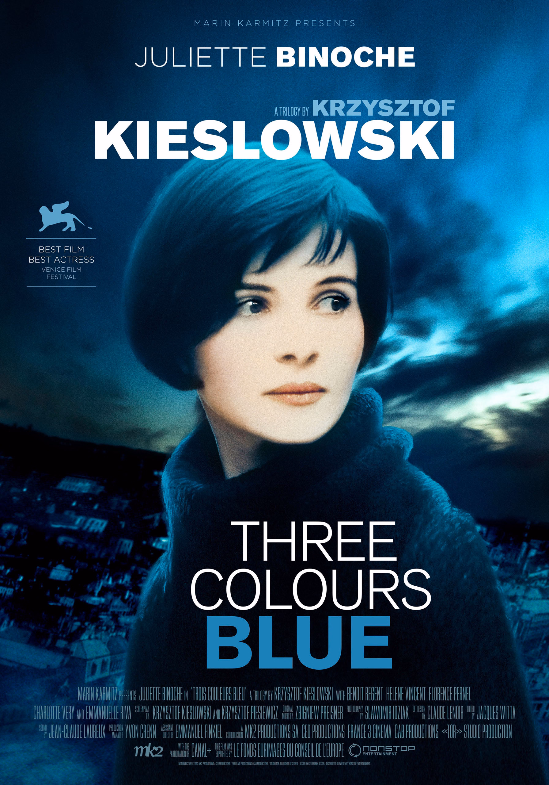 Three Colours Blue (1993) theatrical onesheet