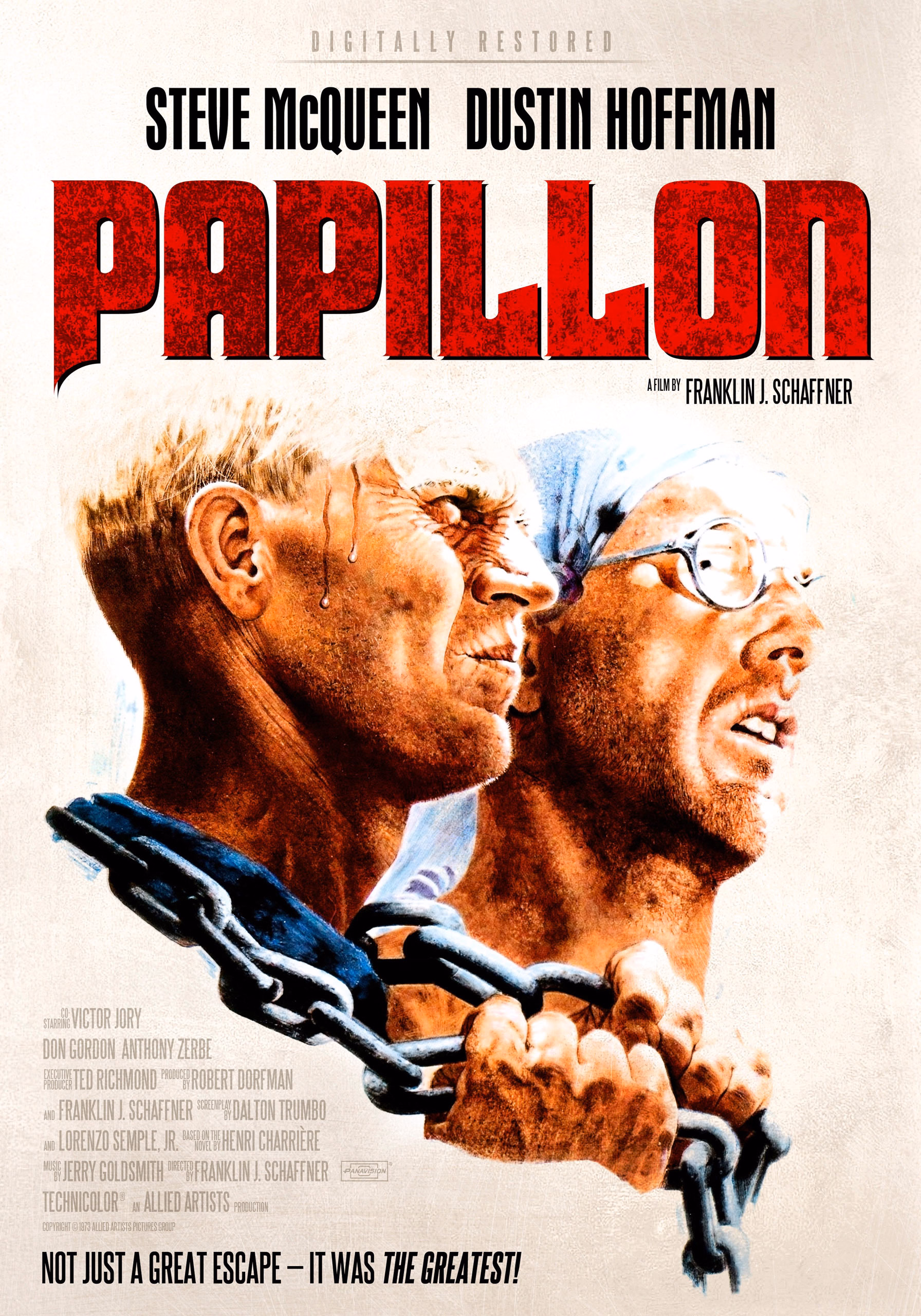 Papillon (1973) key art